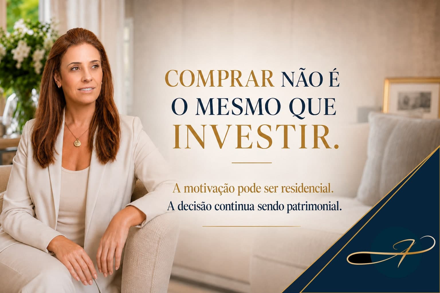 Capa editorial sobre a diferença entre comprar e investir em imóveis
