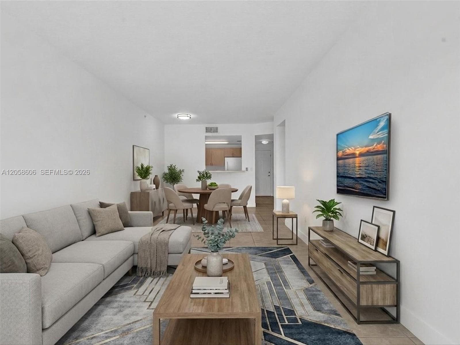 Living Room - **Virtual Staged photo**   Douglas Grand Condo For Sale  50 MENORES AVE APT 518 CORAL GABLES, FL 33134